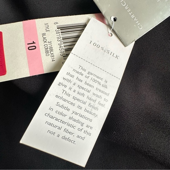 Vtg NWT Charter Club Y2K Silk Floral  Wrap Skirt Womens Sz 10 Office Corpcore - Picture 13 of 14